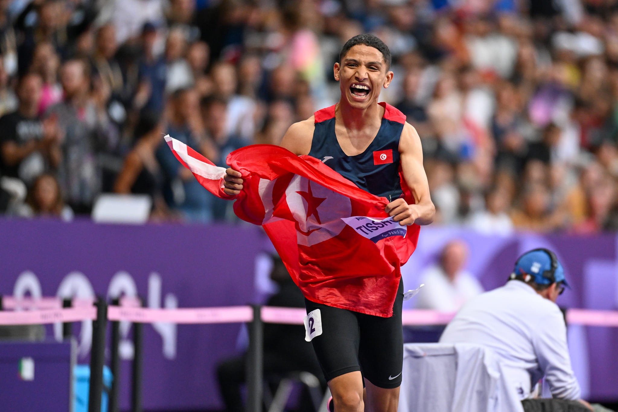 بطولة العالم لبارا ألعاب القوى: التونسي أمان الله التيساوي يحرز فضية سباق 1500م لفئة (تي 38)