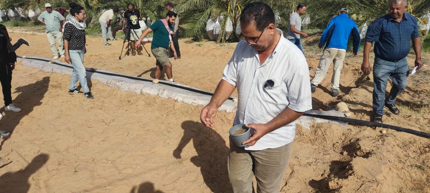 توزر: 55 فلاحًا يشاركون في المدرسة الحقلية للخضر الورقية بواحة عين الكرمة بمعتمدية تمغزة