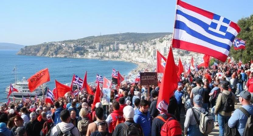 اليونان اليوم بلا نقل ولا خدمات 