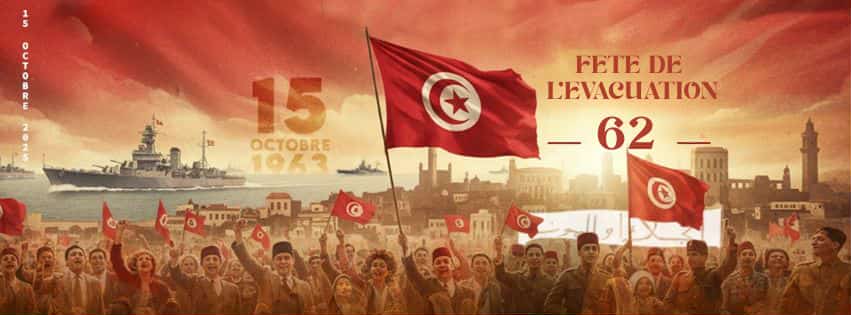 تونس تحتفل بالذكرى الثانية والستين لعيد الجلاء