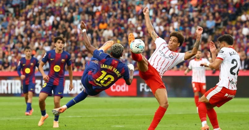 برشلونة يتصدر الدوري الإسباني مؤقتًا بفوزه القوي على جيرونا