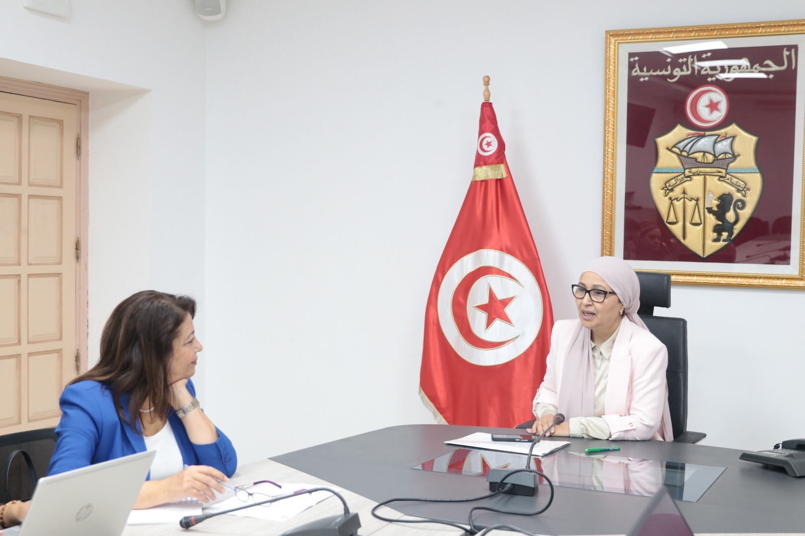 وزيرة الاسرة تبحث مع ممثلة صندوق الامم المتحدة للسكان بتونس فرص الشراكة في مجالات الاسرة والمرأة وكبار السن