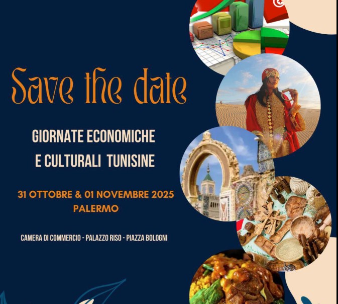 الأيام الاقتصادية والثقافية التونسية بداية من 31 أكتوبر بمدينة بالارمو الإيطالية