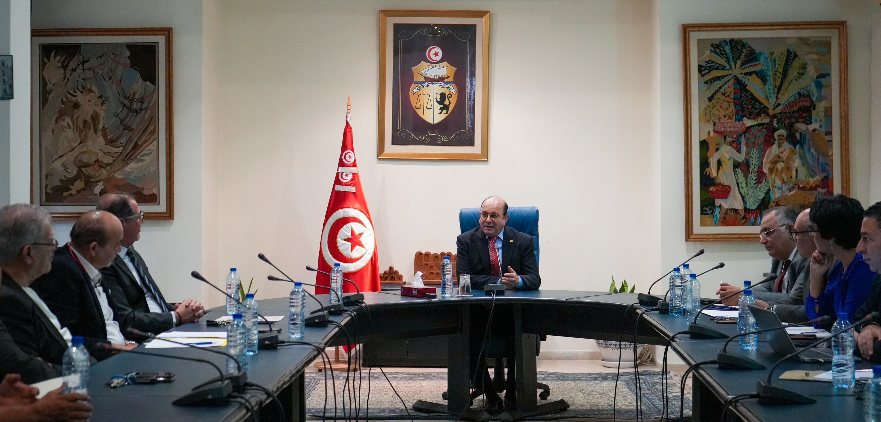 وزير السياحة يستقبل المكتب التنفيذي الجديد للجامعة التونسية للمطاعم السياحية