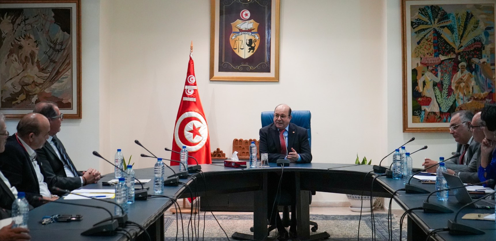 وزير السياحة يستقبل المكتب التنفيذي الجديد للجامعة التونسية للمطاعم السياحية