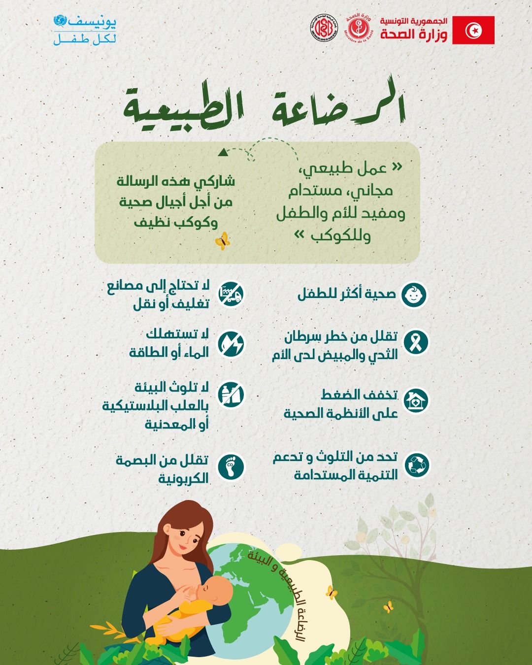 الأسبوع العالمي للرضاعة الطبيعية 2025 : من أجل بداية صحّية لحياة أفضل