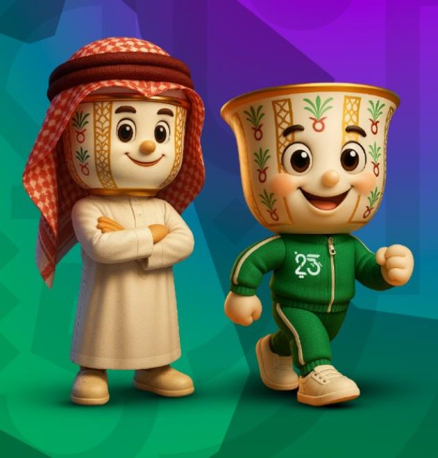 دورة الألعاب الاسلامية بالرياض : الثنائي اريج عقاب وايوب سالم يحمل الراية الوطنية في حفل الافتتاح