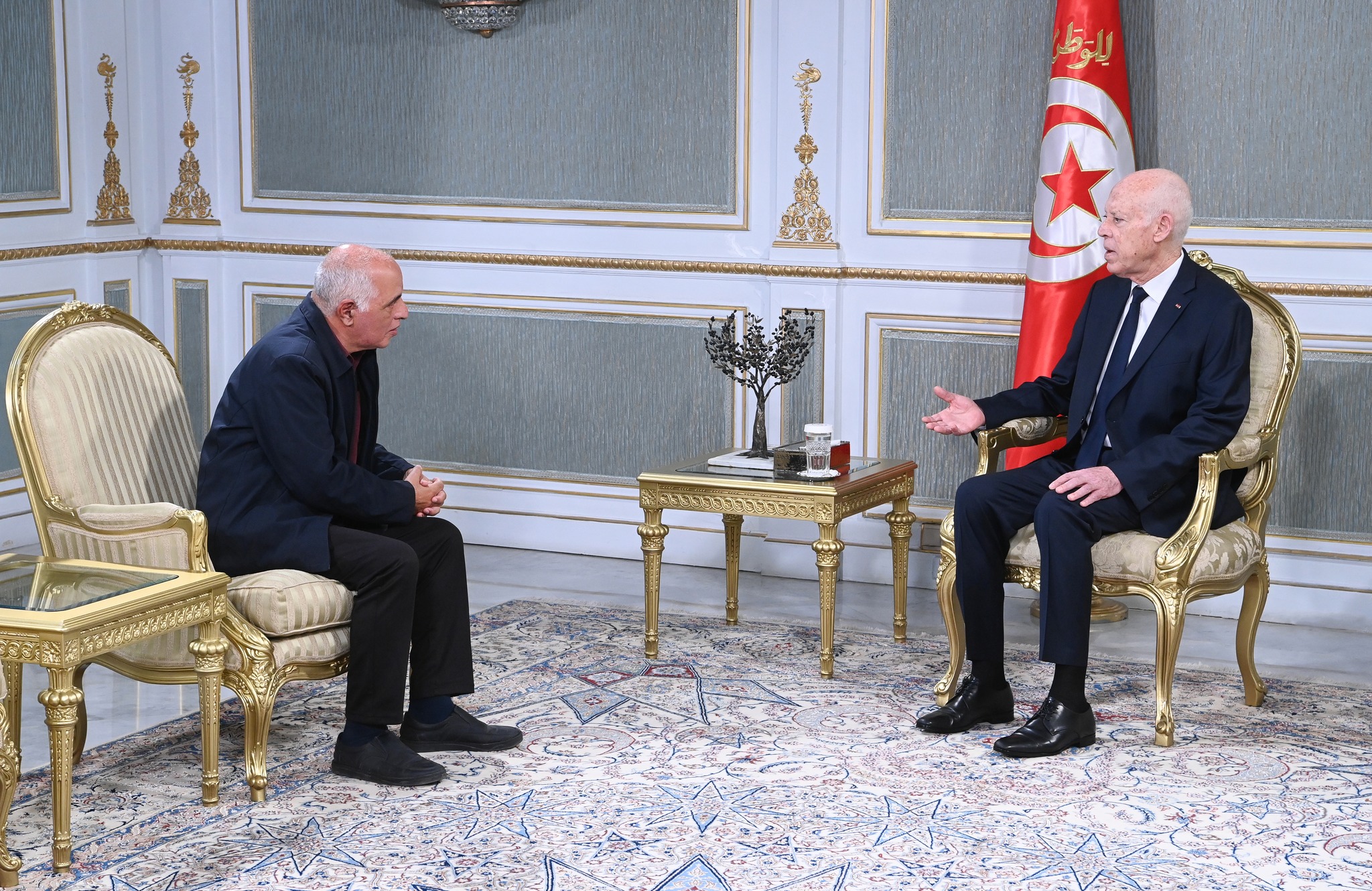 رئيس الجمهورية يستقبل علي بن حمّود المهندس في البتروكيمياء المتخرّج من جامعة شنغهاي للصّناعات الكيميائية بالصين.