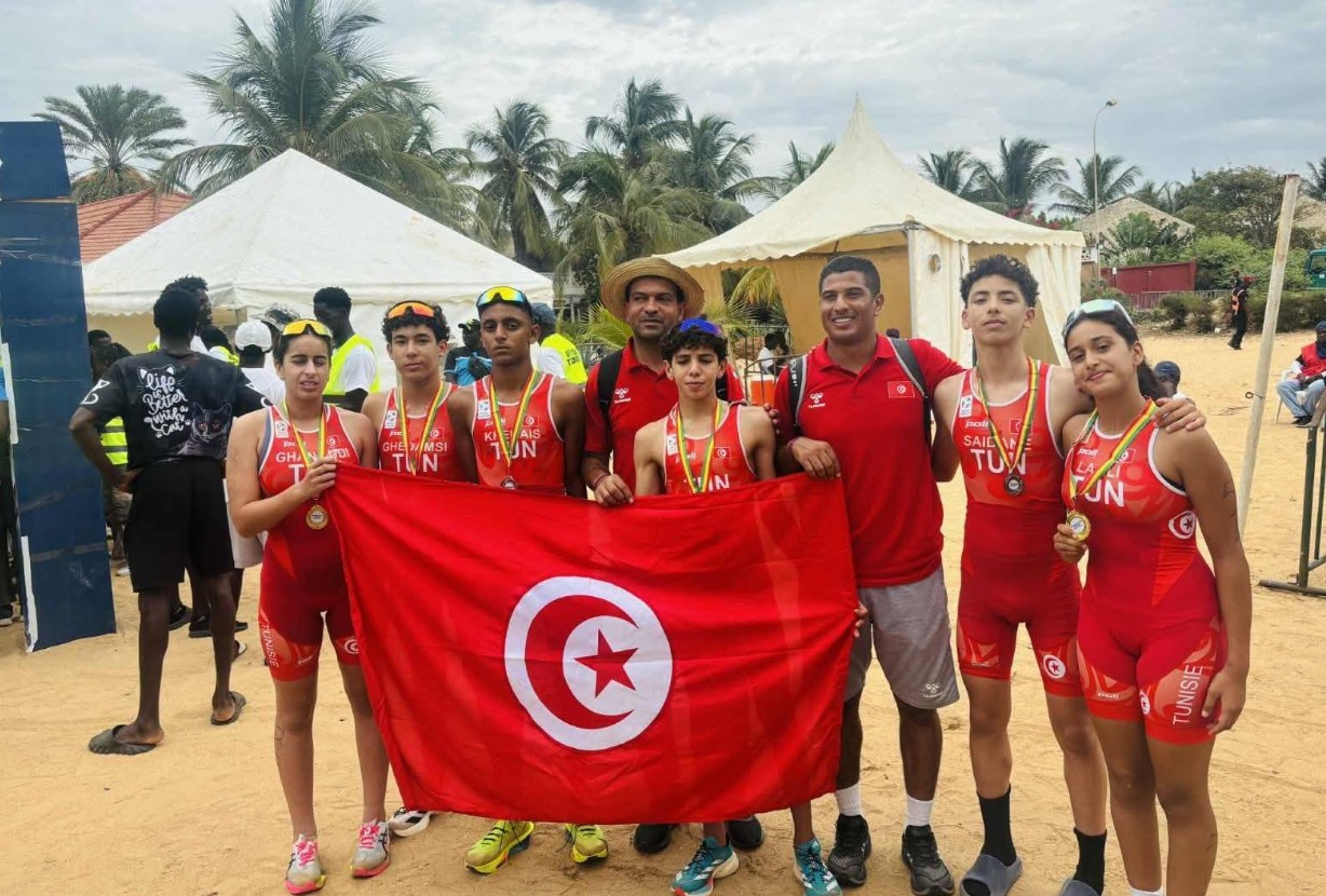 البطولة الإفريقية للترياتلون : المنتخب التونسي للشباب يُتوج بـ4 ذهبيات وفضية في السنيغال