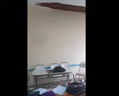 جندوبة: إصابة تلميذين بخدوش وكدمات بعد انهيار جزئي لسقف قاعة تدريس بمعهد بمدينة فرنانة