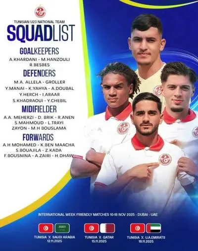 المنتخب التونسي أقل من 23 سنة ينهزم وديا أمام نظيره السعودي 2-4