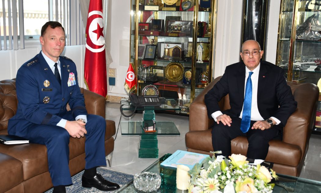 وزير الدفاع يلتقي قائد القيادة العسكرية الأمريكية لإفريقيا