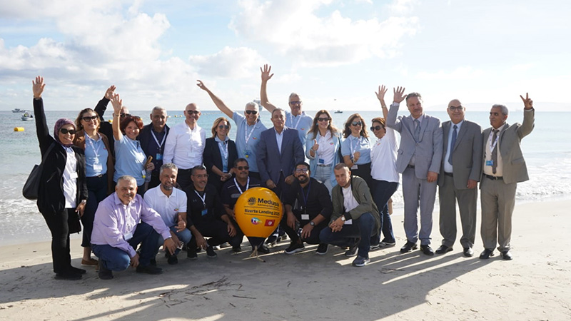 تونس أول بلد في إفريقيا يستقبل الكابل البحري "ميدوزا".