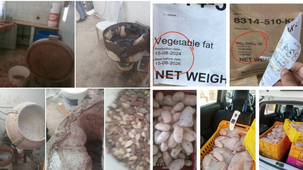 حجز حوالي 68 طنا من المواد الفاسدة واغلاق عدد من المحلات والمطاعم بعدد من الولايات