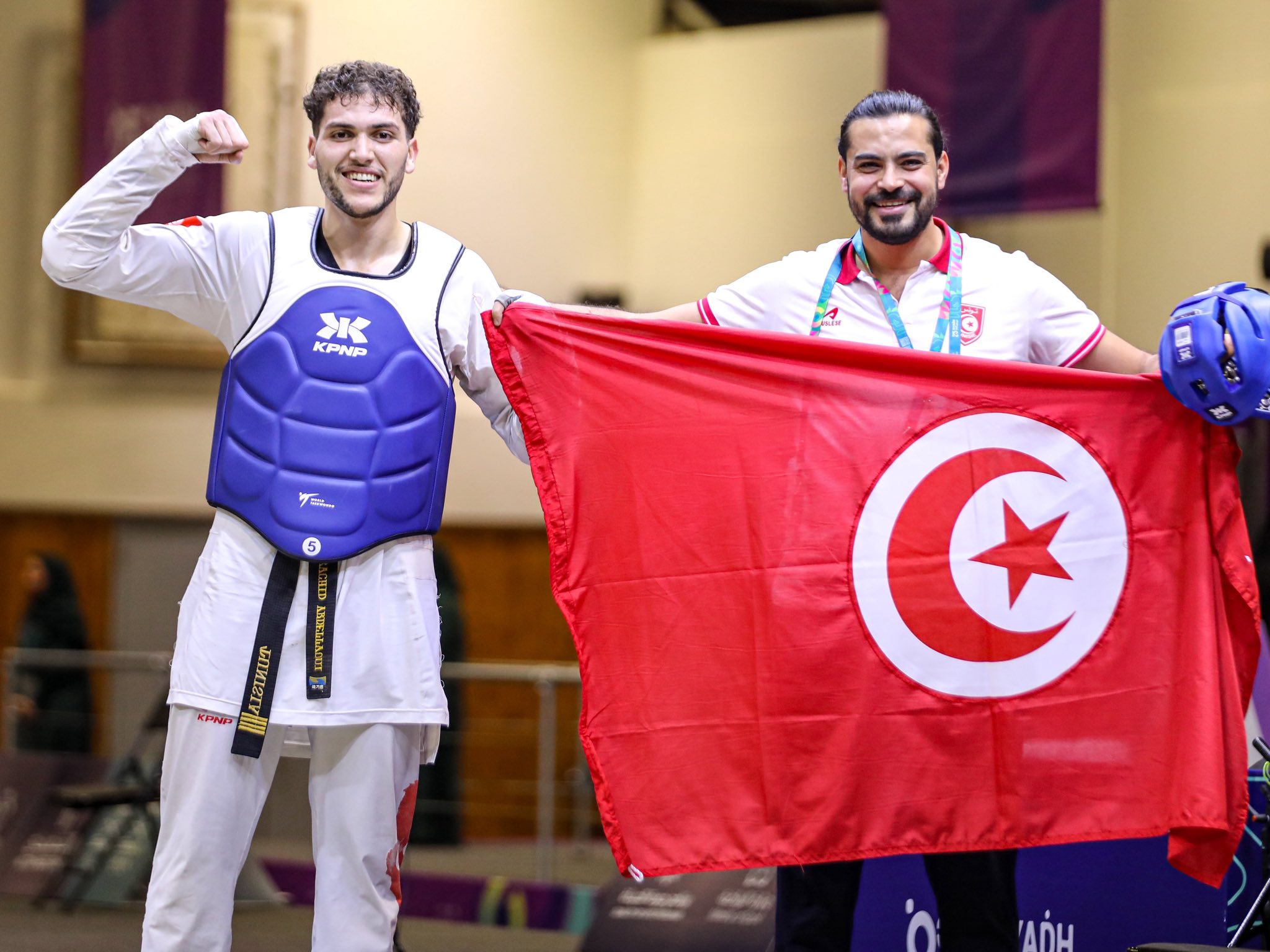 ألعاب التضامن الإسلامي (التايكواندو - وزن ما فوق 82 كغ) : معتز العيفاوي يحرز الميدالية البرونزية