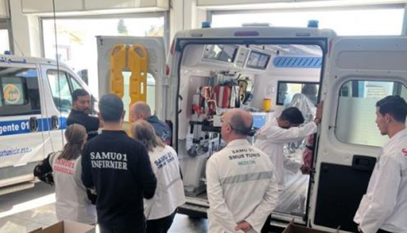 Essaha Aziza : l’UE remet 47 ambulances entièrement équipées à la Tunisie