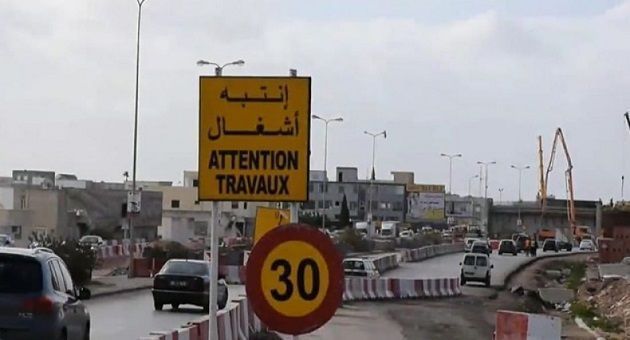 تحويل جزئي لحركة المرور على مستوى الوصلة المؤدّية من الطريق الوطنيّة رقم 3 أ1 نحو سوسة والحمّامات بداية من اليوم الثلاثاء