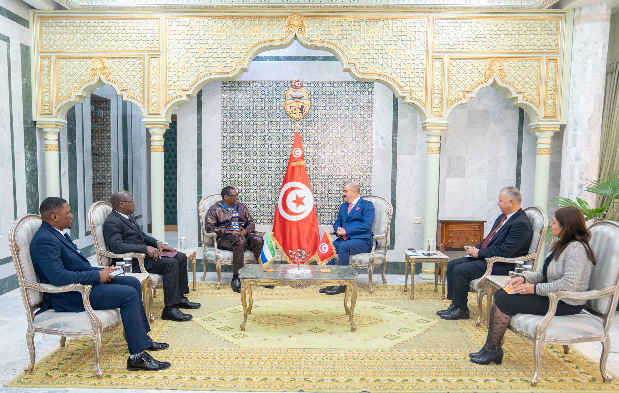 وزير الخارجية يستقبل سفير جمهورية السيراليون بتونس.