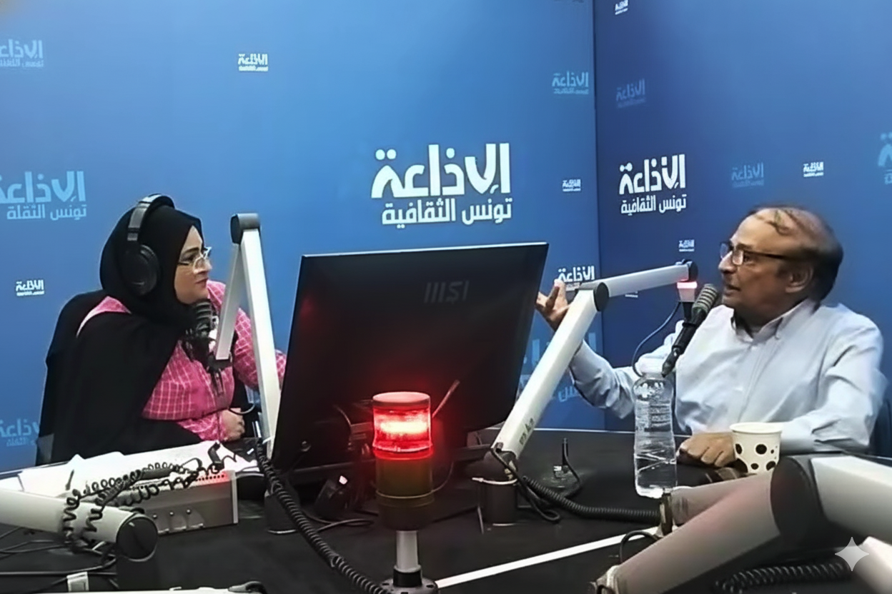 الموسيقار تبيل عزام هناك علاقة وطيدة وترابط متين يجمع بين الشعبين التونسي والفلسطيني الصالون الثقافي مع عروسية بو ميزة