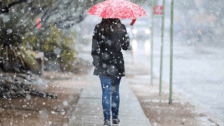 نشرة متابعة: انخفاض ملحوظ في درجات الحرارة مع إمكانية تساقط الثلوج