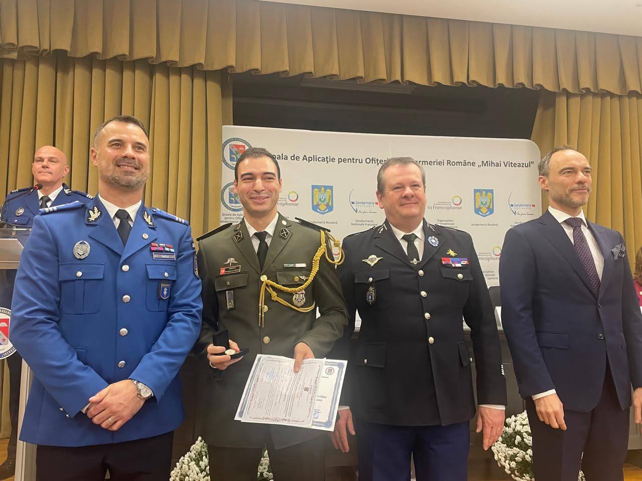 اختتام الدورة 23 للدروس الدولية العليا ببوخارست بتتويج النقيب بالحرس الوطني محمد مروان الطرودي بالمرتبة الأولى