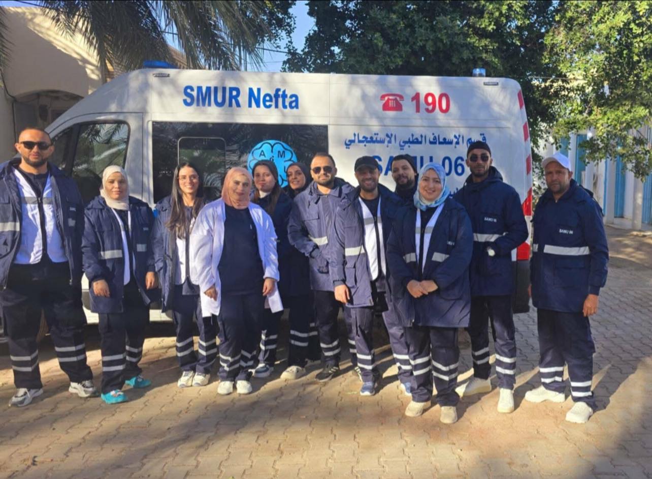 مستشفى نفطة : دخول الوحدة المتنقلة للنجدة والانعاش للتكفل بالحالات الحرجة حيّز الاستغلال الفعلي