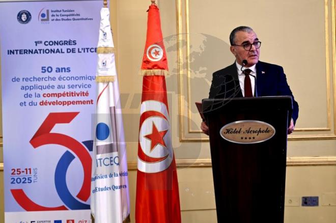 المؤتمر الأوّل للمعهد التونسي للقدرة التنافسية والدراسات الكميّة: دعوة لإحداث شبكات اكاديمية وتطبيقيّة للبحث الاقتصادي على المستويين الإقليمي والدولي
