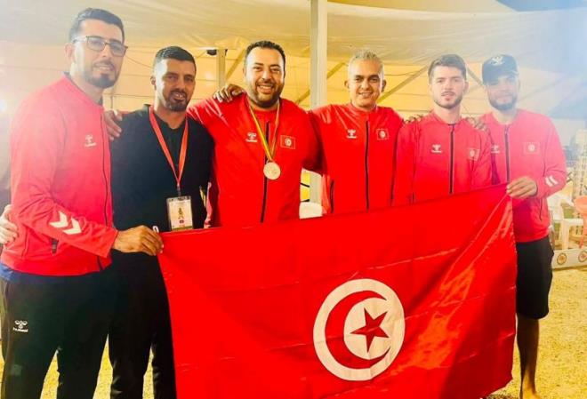 المنتخب التونسي للكرة الحديدية الحرة يتوج ببطولة افريقيا في اختصاص الثلاثي