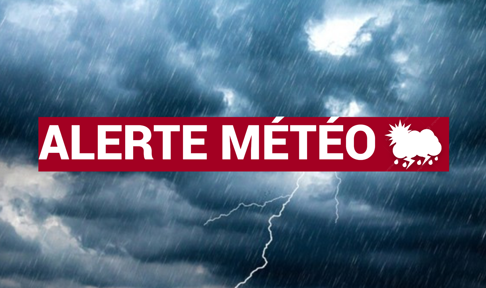 Alerte météo : fortes pluies, orages et vents violents attendus au nord et au centre