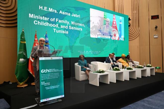 وزيرة الأسرة: الاستدامة الحقيقيّة للقرار 1325 لن تتحقق إلا بالتّضامن بين الدول الإفريقية.