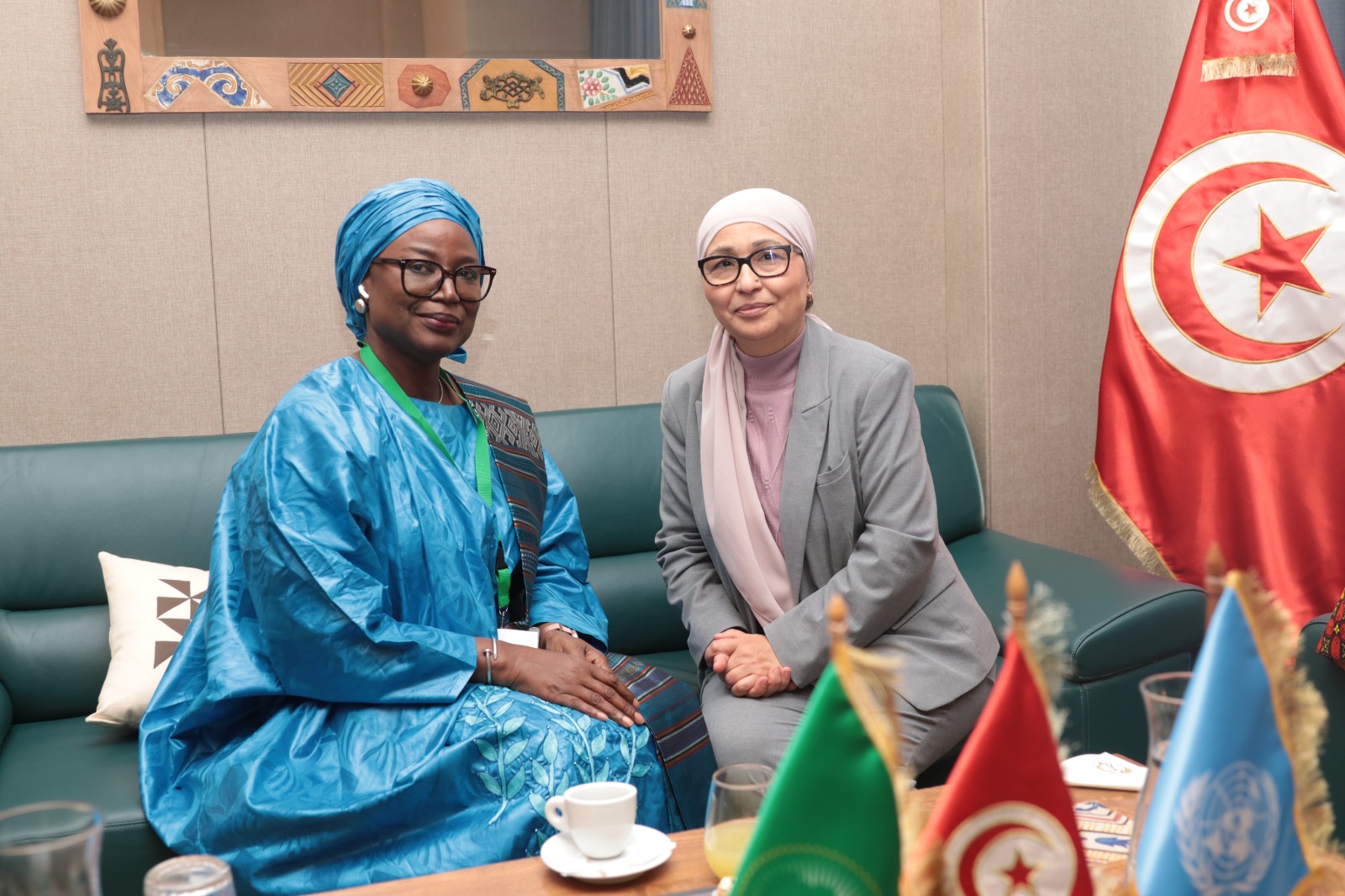 وزيرة الأسرة: محادثات ثنائية على هامش الدورة العاديّة السادسة للمنتدى الإفريقي رفيع المستوى حول المرأة والسلم والأمن.