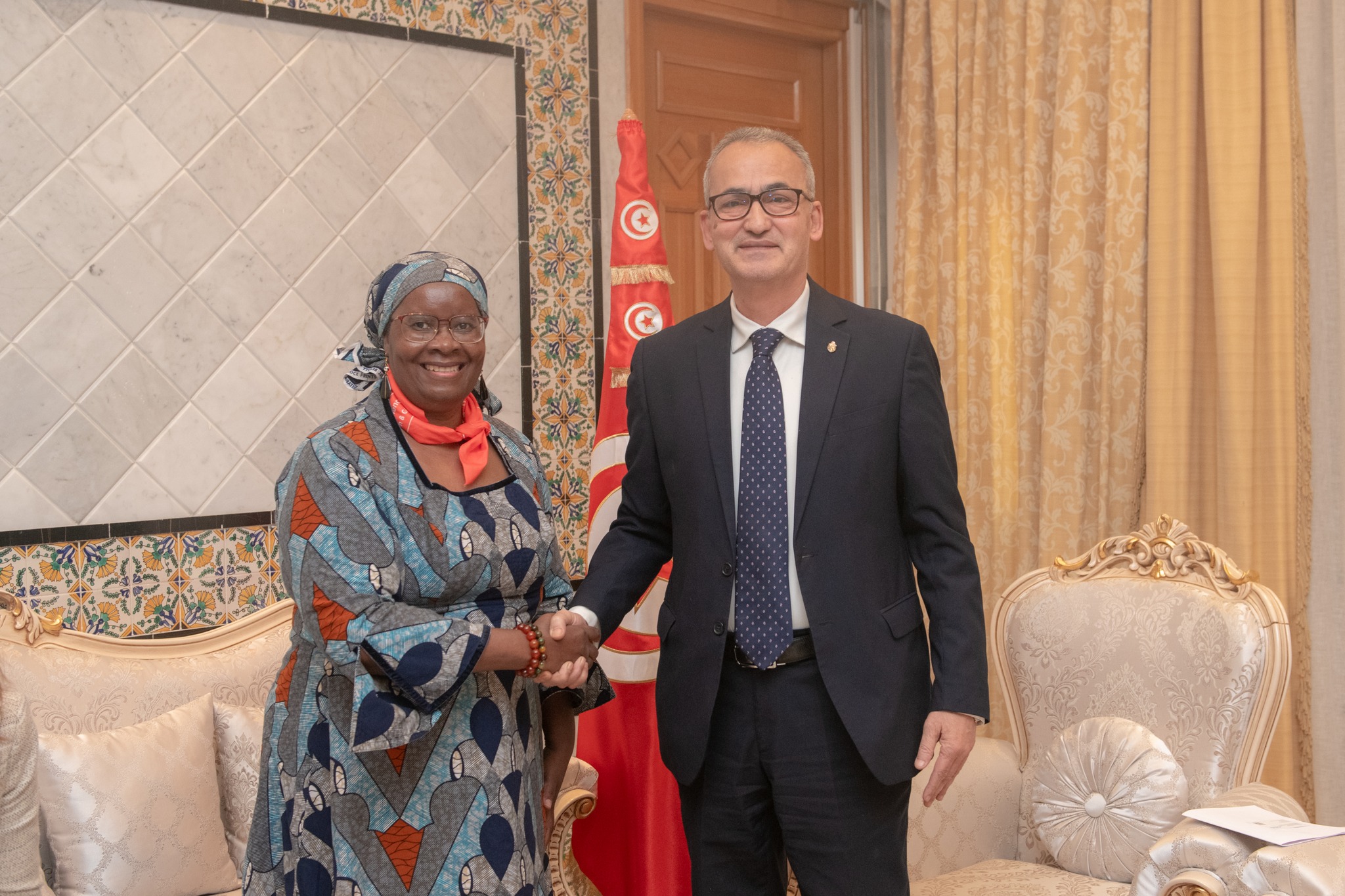 كاتب الدولة لدى وزير الخارجية يلتقي مساعدة الأمين العام للأمم المتحدة