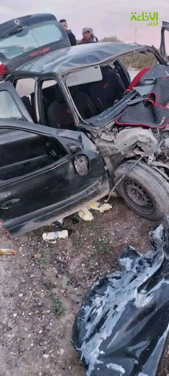 الكاف: وفاة 4 أشخاص وإصابة آخر بجروح متفاوتة الخطورة في حادث مرور على الطريق الوطنية عدد 17
