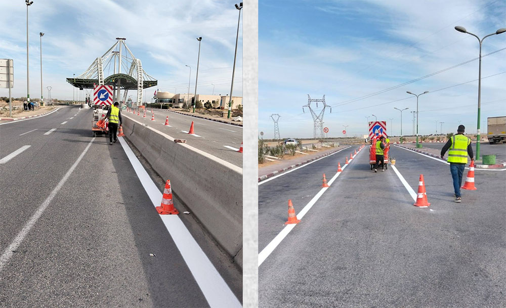 شركة تونس للطرقات السيارة تواصل أشغال التشوير لضمان أعلى مستويات السلامة