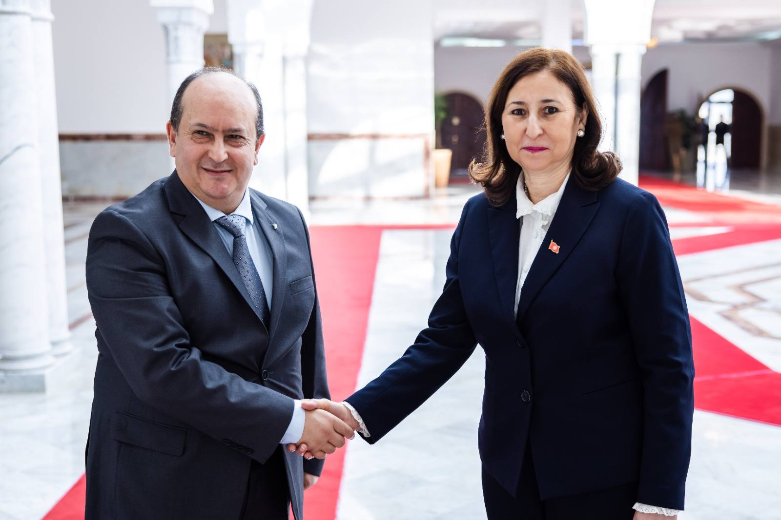 رئيسة الحكومة تستقبل الوزير الأول الجزائري