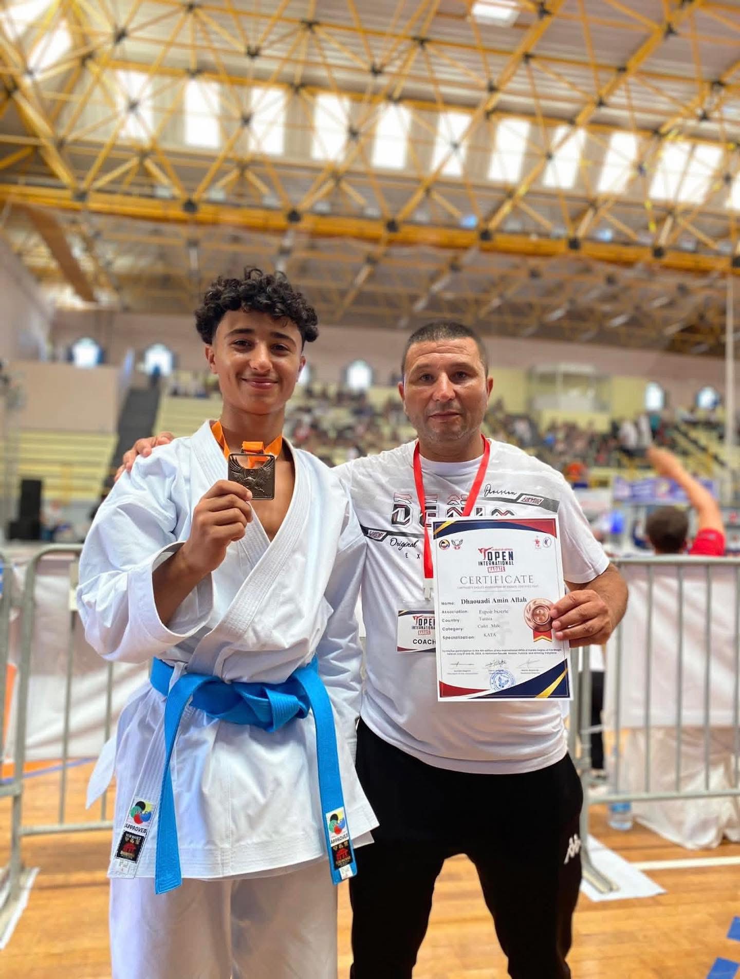 الألعاب الإفريقية للشباب: أمين الذوادي يُحرز برونزية الكارتي كاتا