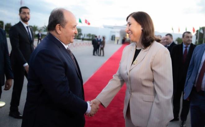 رئيسة الحكومة تودع الوزير الأول الجزائري في ختام زيارته الرسمية إلى تونس