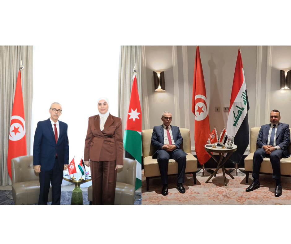 وزير الشؤون الاجتماعية يلتقى بالعاصمة الاردنية نظيرته الاردنية ونظيره العراقي