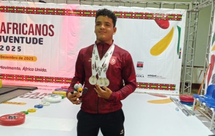 الربّاع عبد الملك حربوش يحقق إنجازاً مميّزا بثلاث فضيات في لواندا