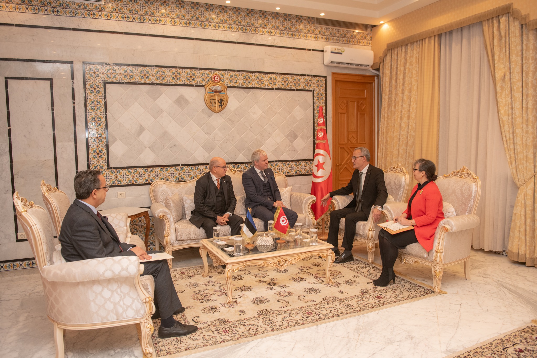 وزير الخارجية يستقبل السفير الجديد لجمهوريّة إستونيا بتونس.