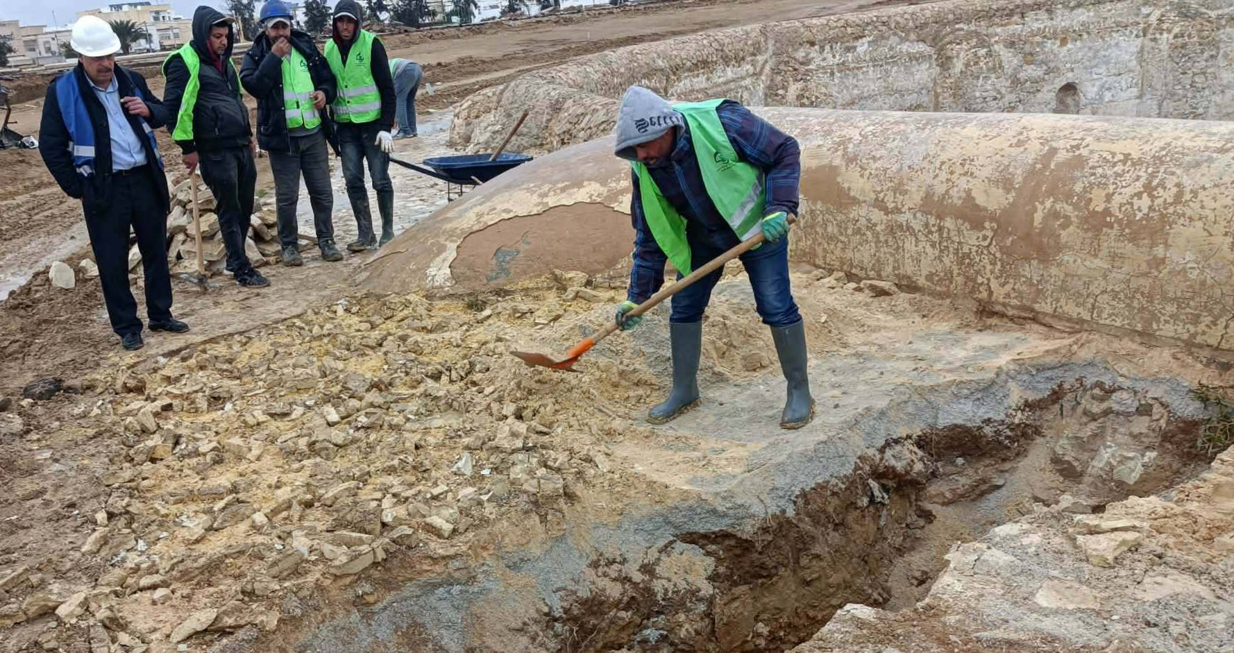 اكتشاف منشآت مائية فريدة في محيط فسقيات الأغالبة بالقيروان خلال أشغال الترميم.