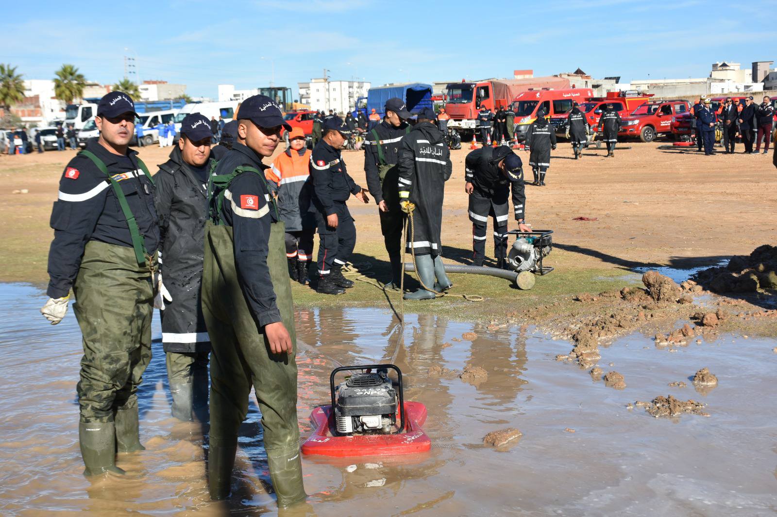 عملية بيضاء تطبيقية حول كيفية التدخل إبان هطول كميات هامة من الأمطار