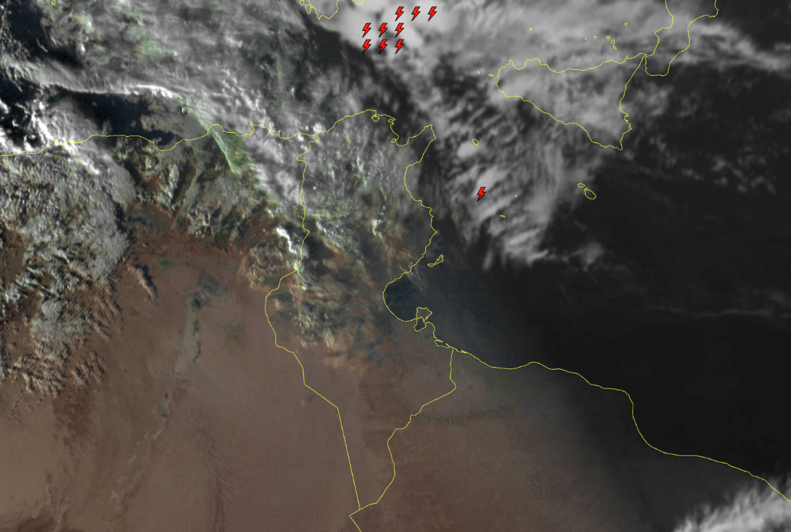 الأحوال الجوية: وضع ولايات تونس الكبرى ونابل وزغوان وسوسة تحت اليقظة البرتقالية