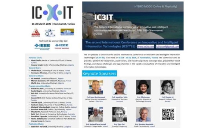 مارس المُقبل: تنظيم الدورة الثانية للمؤتمر الدولي حول التقنيات المبتكرة والذكية للمعلومات