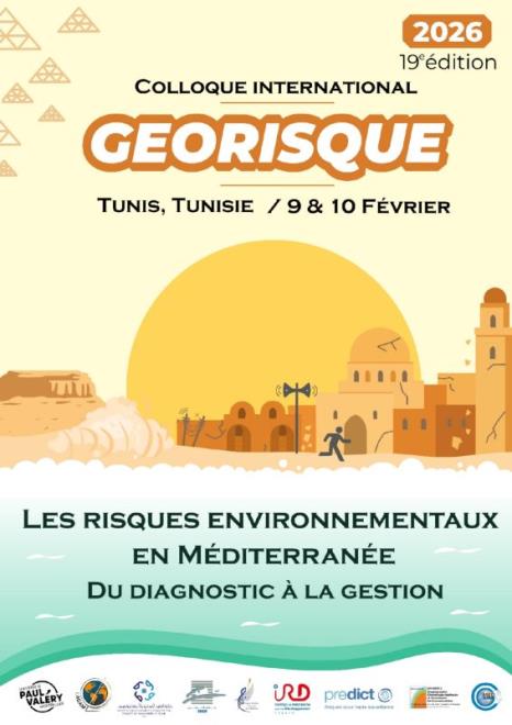 كلية العلوم الانسانية والاجتماعية بتونس تنظم يومي 9 و10 فيفري 2026 الملتقى الدولي 19 "جيوريسك" حول المخاطر البيئية في المتوسط