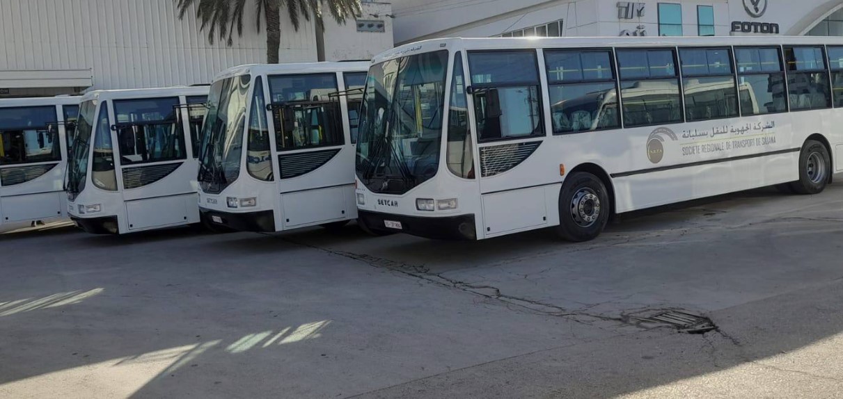 سليانة: الجهوية للنقل تُعزز أسطولها بـ4 حافلات جديدة