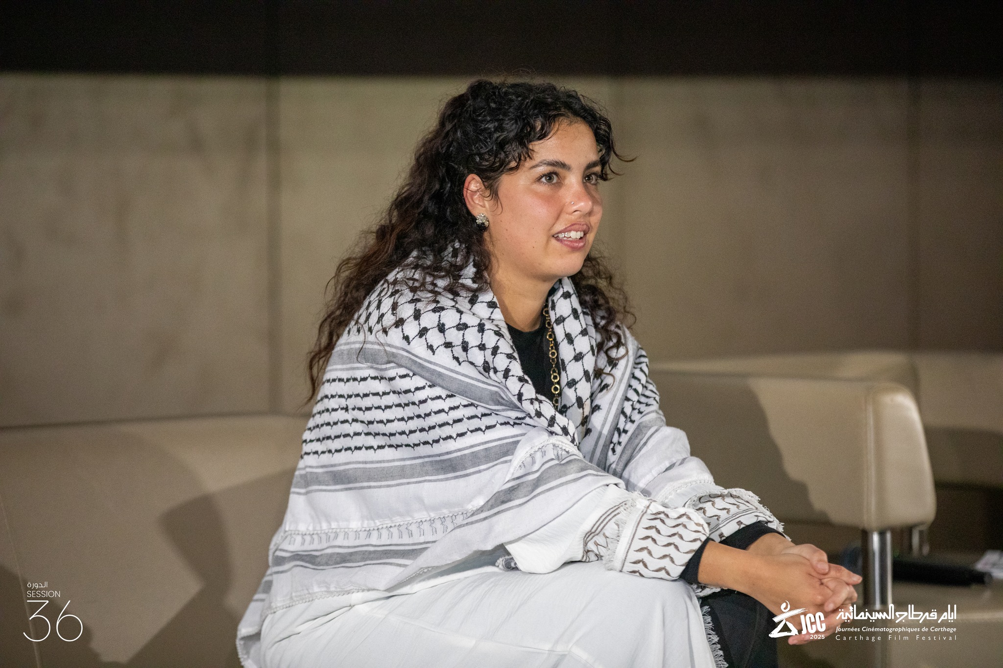 المخرجة التونسية البلجيكية ماية عجميه ايطى زلامة تقدم العرض الأول لفيلمها "Têtes Brûlées في سوسة بحضور طاقم العمل