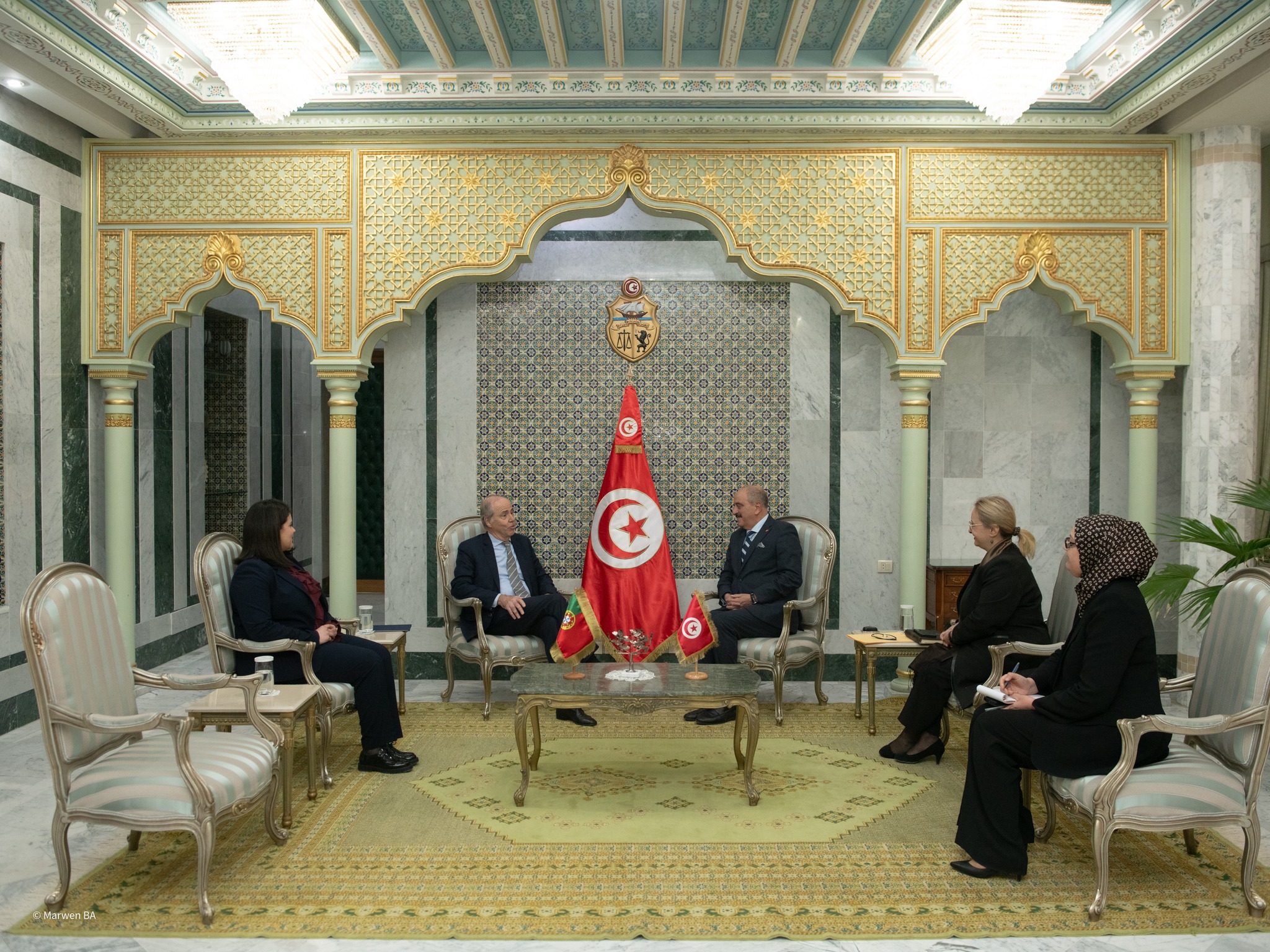 وزير الخارجية يلتقي السفير البرتغالي بمناسبة انتهاء مهامه