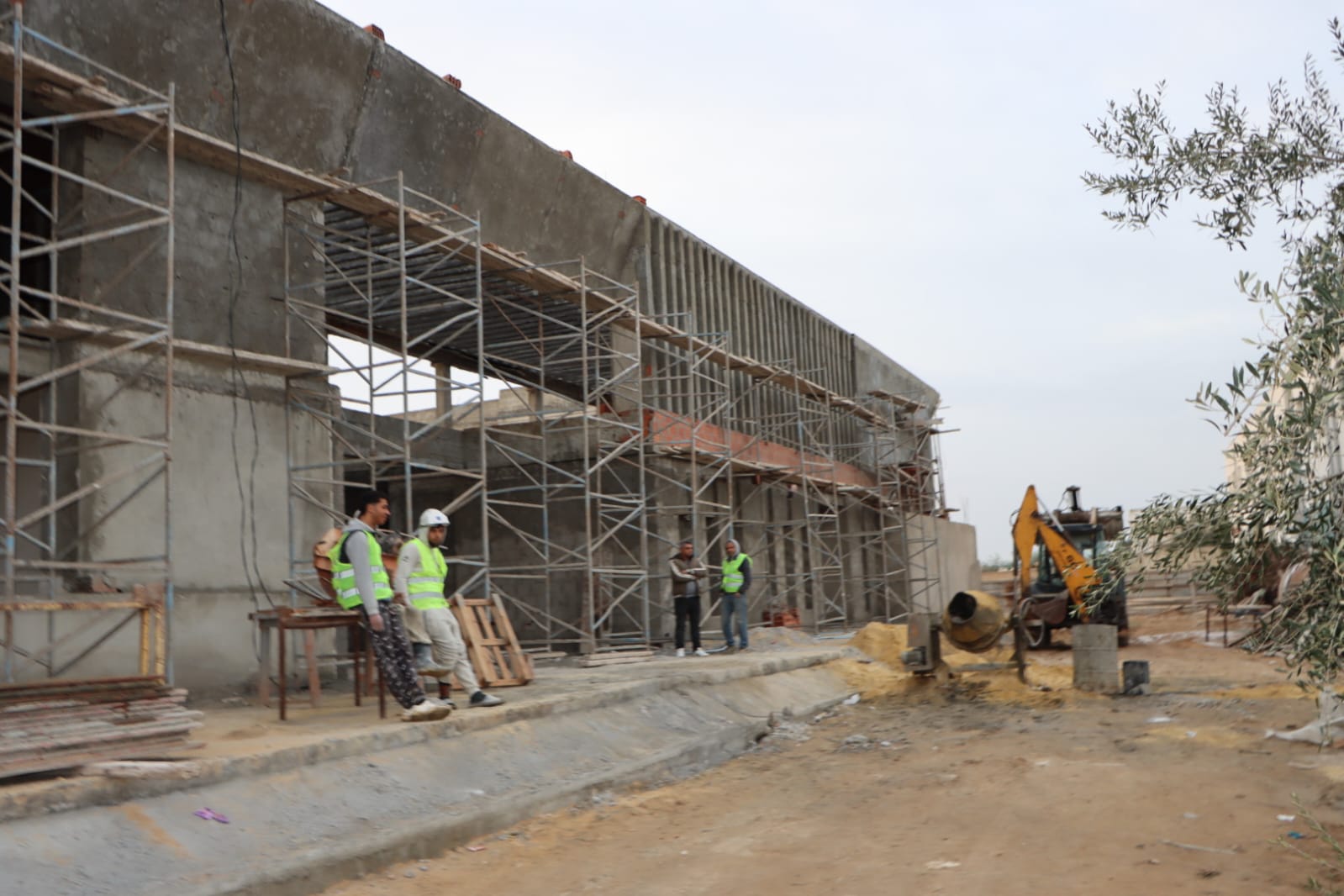 المنستير: استعادة النسق العادي لأشغال بناء المدرسة الإعدادية بمنزل حياة في معتمدية زرمدين