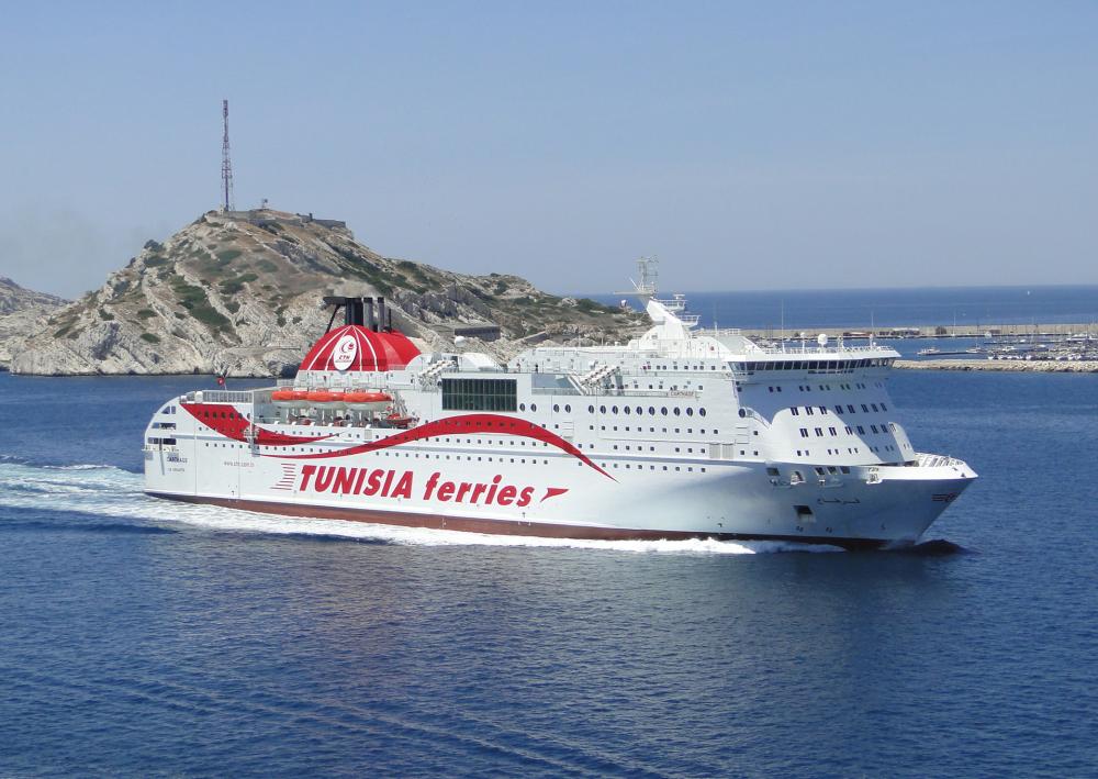 تعديل برمجة سفرات سفينة "قرطاج" من 20 إلى 22 جانفي 2026 